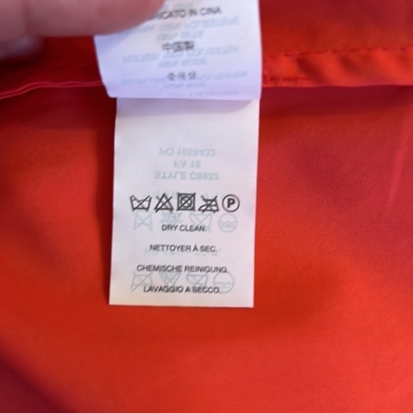 JCrew Cara Silk Chiffon Melon One Shoulder Dress Size 4 - Picture 12 of 12